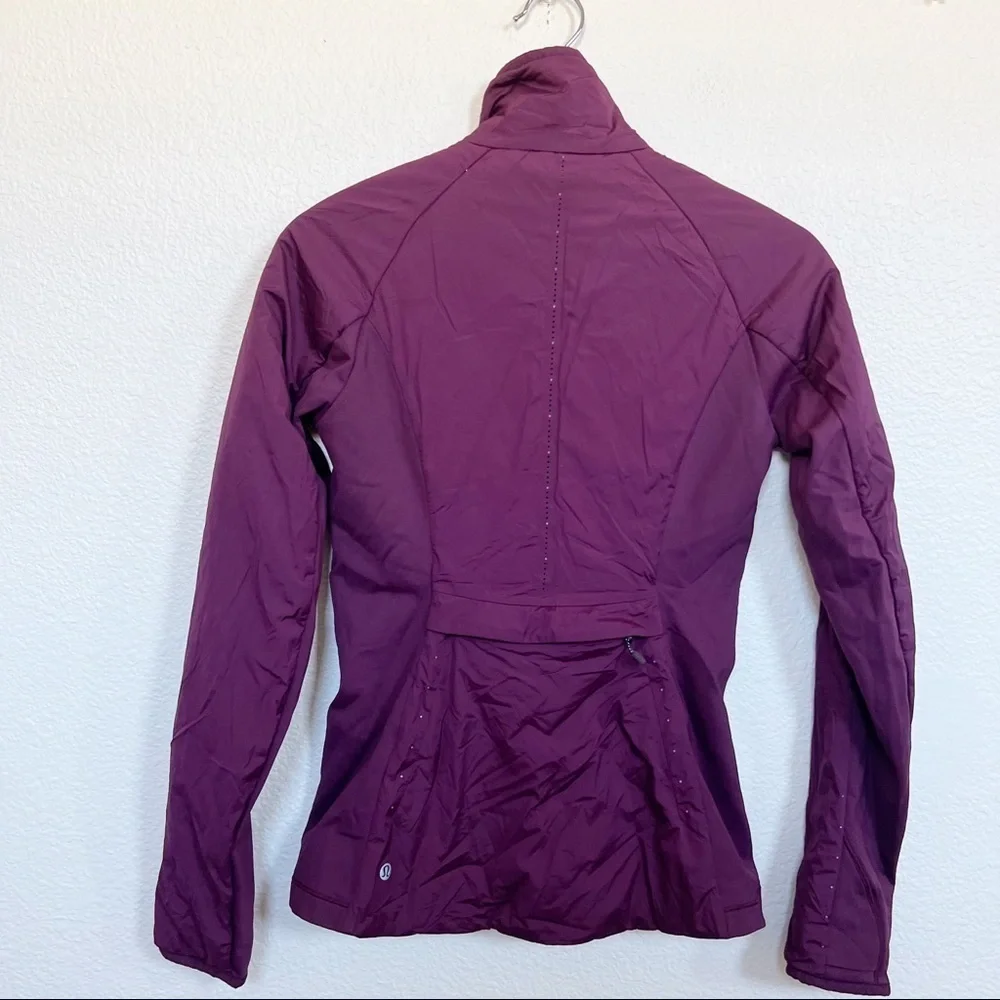 Lululemon- Run For Cold Jacket In Plum Size 4